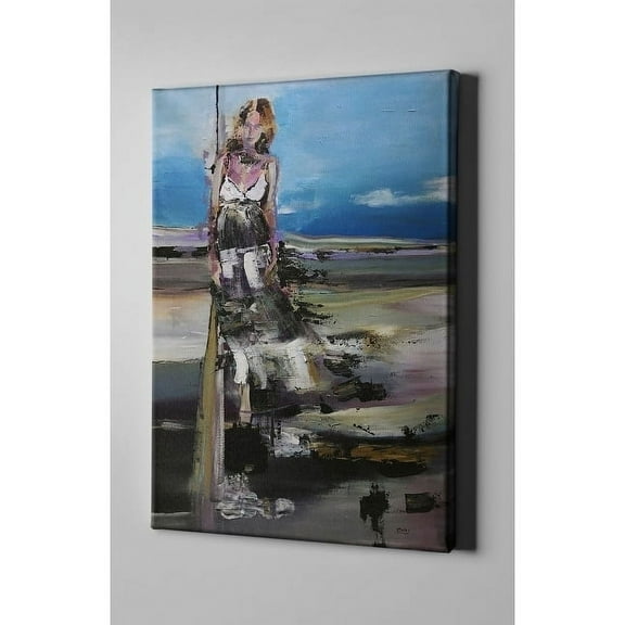 Epic Graffiti  "By The Sea" by Oscar Alvarez Pardo, Giclee Canvas Wall Art 26"x40"