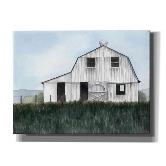 Epic Graffiti 'Bygone Barn II' by Grace Popp, Canvas Wall Glass, 16"x12"