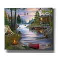 thumbnail image 1 of Epic Graffiti 'Cabin Lake' by Bigelow Illustrations, Canvas Wall Art, 30"x26", 1 of 2