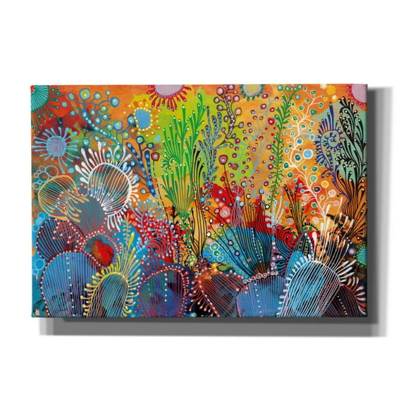 Epic Graffiti 'Cactus2 by Noemi Ibarz, Canvas Wall Art, 26"x18"