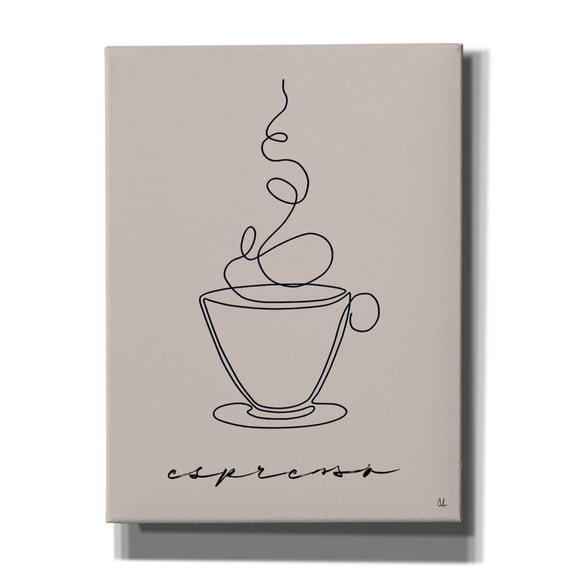 Epic Graffiti 'Cafe Espresso' by Sarah Adams, Canvas Wall Art, 12"x16"