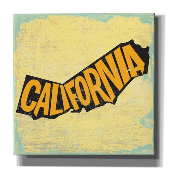 Epic Graffiti 'California' by Art Licensing Studio Canvas Wall Art, 12" x 12"