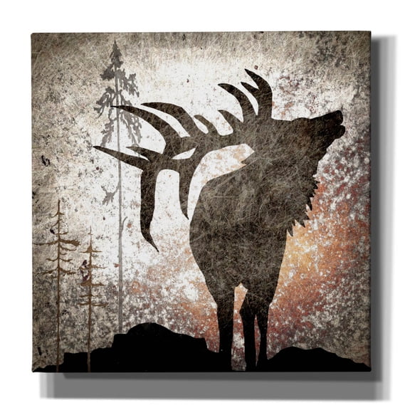 Epic Graffiti 'Calling Elk' by Lightbox Journal, Canvas Wall Art, 26"x26"