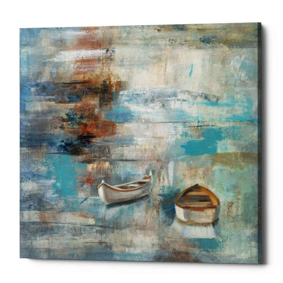 Epic Graffiti  "Calm Sea" by Silvia Vassileva, Giclee Canvas Wall Art, 12"x12" 18" x 18"