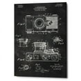 thumbnail image 1 of Epic Graffiti  "Camera, 1936 Blueprint Patent Chalkboard" Giclee Canvas Wall Art, 12" x 18" 26" x 40", 1 of 3
