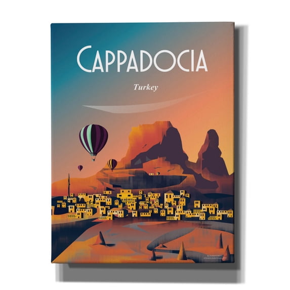 Epic Graffiti 'Cappadocia Turkey' by Arctic Frame, Canvas Wall Art, 26"x34"