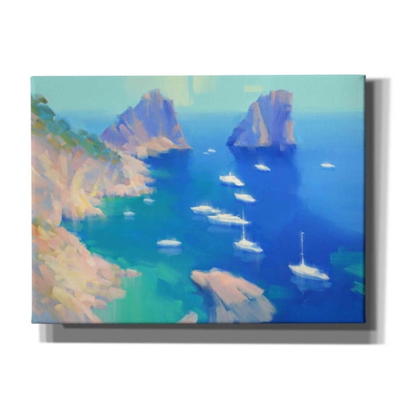 Epic Graffiti 'Capri II' by Alex Hook Krioutchkov, Canvas Wall Art, 54"x40"
