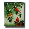 thumbnail image 1 of Epic Graffiti 'Cardinals Hollies with Snow' by Crista Forest, Canvas Wall Art, 20"x24", 1 of 8