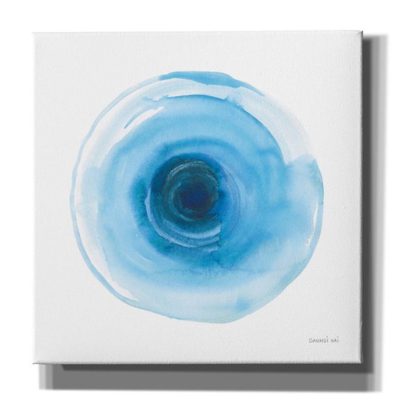 Epic Graffiti 'Center Of Blue 1' by Danhui Nai Canvas Wall Art, 26" x 26"