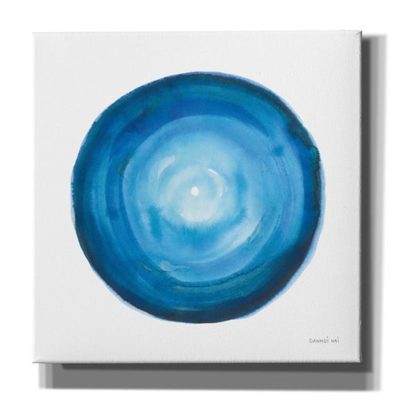 Epic Graffiti 'Center Of Blue 2' by Danhui Nai Canvas Wall Art, 12" x 12"