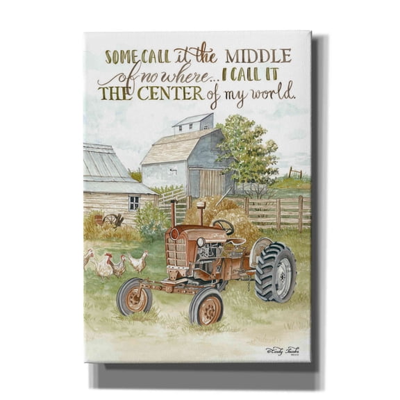 Epic Graffiti 'Center of My World' by Cindy Jacobs, Canvas Wall Art, 18"x26"