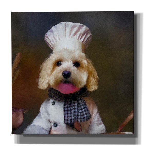 Epic Graffiti 'Chef Bark'  by Sean Parnell Canvas Wall Art, 12" x 12"