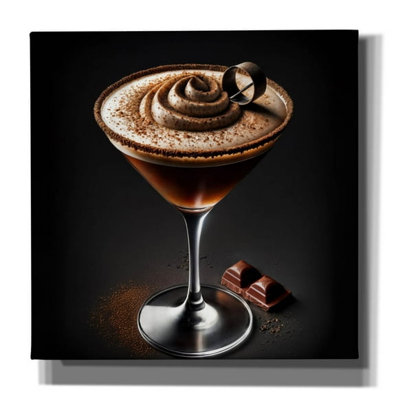 Epic Graffiti 'Chocolate Martini - Rich And Creamy' by Rey Klimt Canvas Wall Art, 26" x 26"