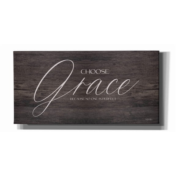 Epic Graffiti 'Choose Grace' by Susie Boyer, Canvas Wall Art, 40"x20"