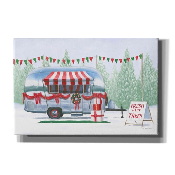 Epic Graffiti 'Christmas Farm IV' by James Wiens, Canvas Wall Art, 18"x12"