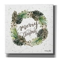 thumbnail image 1 of Epic Graffiti 'Christmas Pinecone Wreath' by Cindy Jacobs, Canvas Wall Art, 18"x18", 1 of 2