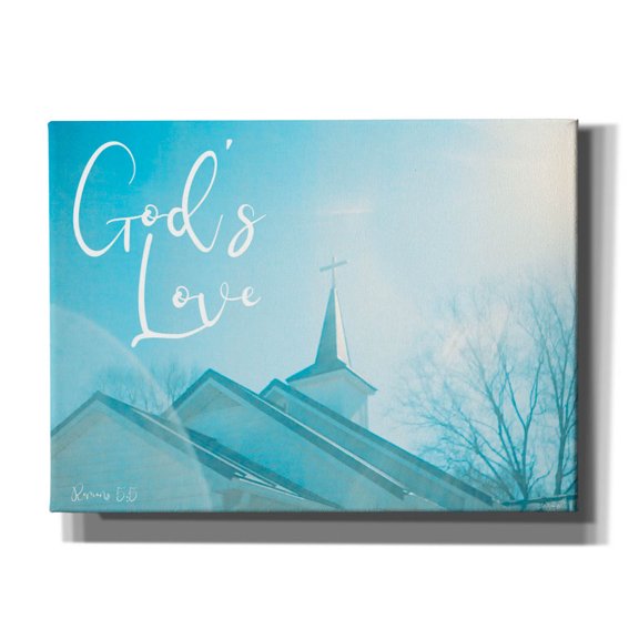 Epic Graffiti 'Church - God's Love'  by Life BeautifuLEE Canvas Wall Art, 54" x 40"