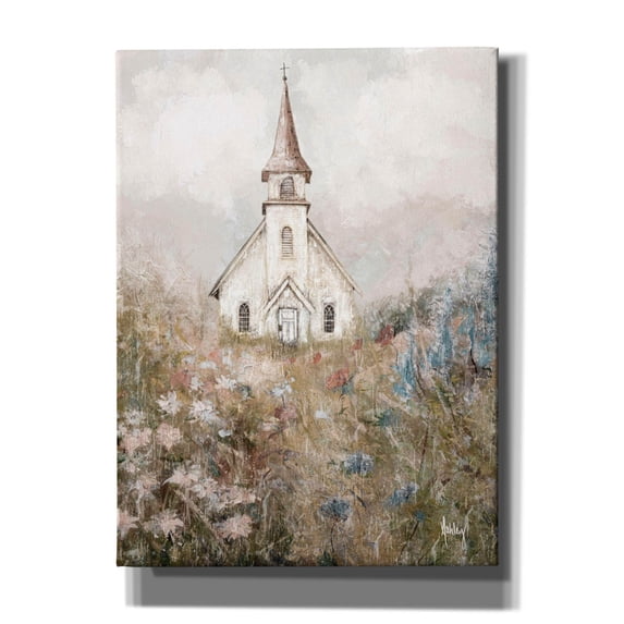 Epic Graffiti 'Church In The Meadow' by Ashley Bradley Canvas Wall Art, 40" x 54"