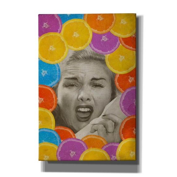 Epic Graffiti 'Citrus Muss' by Elo Marc, Canvas Wall Art, 40"x60"