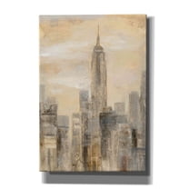 Epic Graffiti 'City Blocks II' by Silvia Vassileva, Canvas Wall Art, 18"x26"