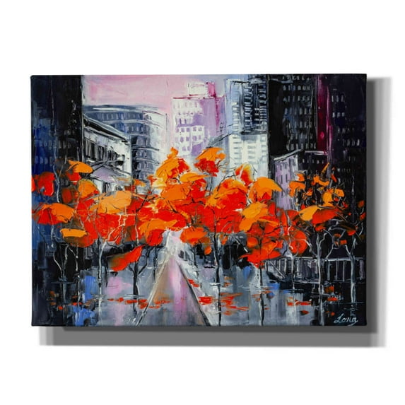 Epic Graffiti 'City In A Foxy Clothes' by Lana Tikhonova Canvas Wall Art, 16"x12"