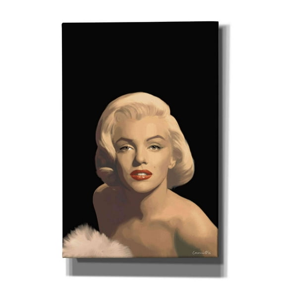 Epic Graffiti 'Classic Beauty In Black' by Chris Consani, Canvas Wall Art, 12"x18"