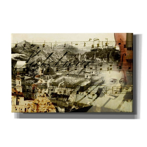 Epic Graffiti 'Classical Music' by GraphINC, Giclee Canvas Wall Art, 40"x26"