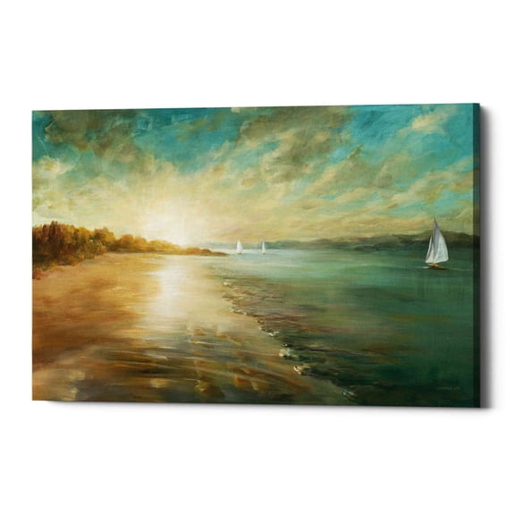 Epic Graffiti "Coastal Glow" by Danhui Nai, Giclee Canvas Wall Art, 18"x26"