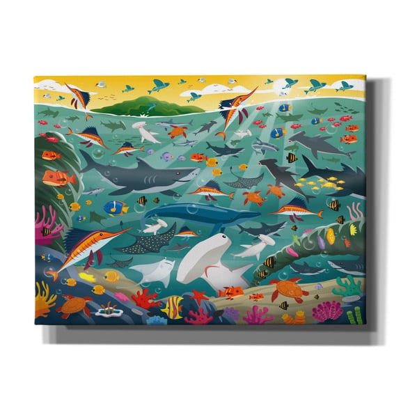 Epic Graffiti 'Coco Island' by DoodleScapes Canvas Wall Art, 16" x 12"