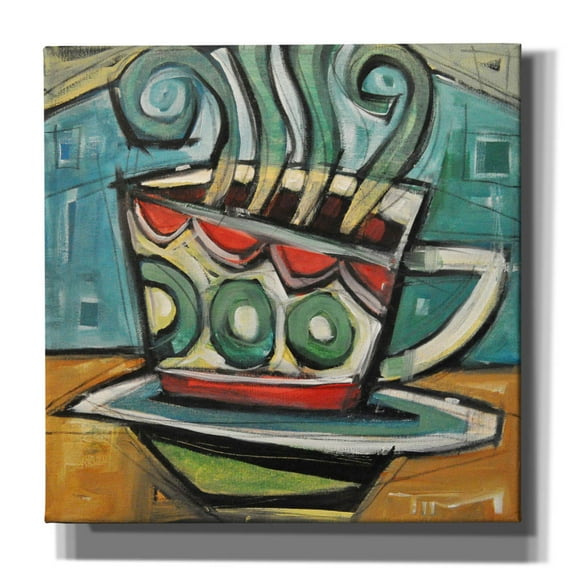 Epic Graffiti 'Coffee Cup 2' by Tim Nyberg, Canvas Wall Art, 26"x26"