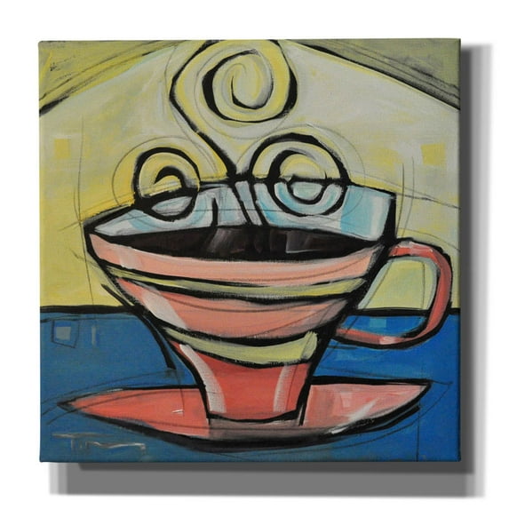 Epic Graffiti 'Coffee Cup 4' by Tim Nyberg, Canvas Wall Art, 18"x18"