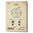 thumbnail image 1 of Epic Graffiti  "Cog Wheel Blueprint Patent Parchment" Giclee Canvas Wall Art, 12" x 18" 12" x 18", 1 of 2