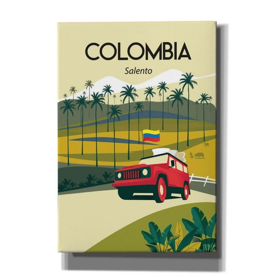 Epic Graffiti 'Colombia' by Arctic Frame Studio, Canvas Wall Art, 18"x26"