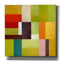 Epic Graffiti 'Color Study Abstract 2' by Michelle Calkins, Giclee Canvas Wall Art, 18"x18"