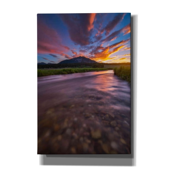 Epic Graffiti 'Colorado Morning - Rocky Mountain National Park' by Darren White, Giclee Canvas Wall Art, 40"x60"