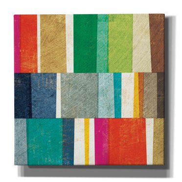 Epic Graffiti 'Colorful Abstract' by Michael Mullan, Canvas Wall Art, 18"x18"