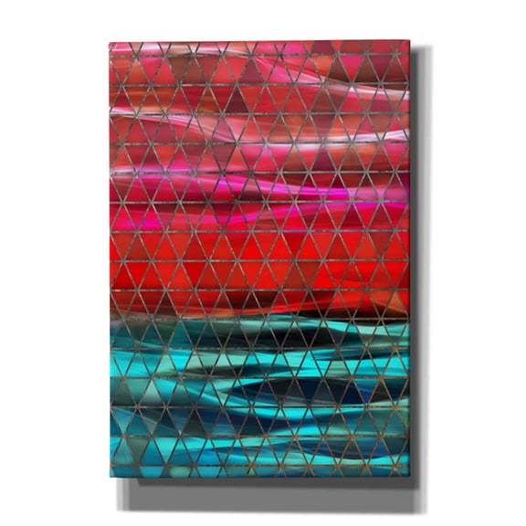 Epic Graffiti 'Colorful Geometric Shapes' by Irena Orlov, Giclee Canvas Wall Art, 18"x26"