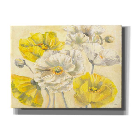 Epic Graffiti 'Comtemporary Poppies II V2' by Carol Rowan, Giclee Canvas Wall Art, 54"x40"