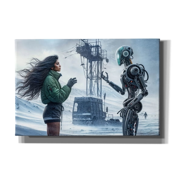 Epic Graffiti 'Conversation' by Rey Klimt Canvas Wall Art, 18" x 12"