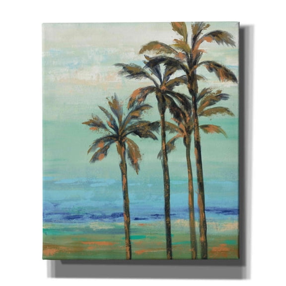 Epic Graffiti 'Copper Palms I' by Silvia Vassileva, Canvas Wall Art, 20"x24"