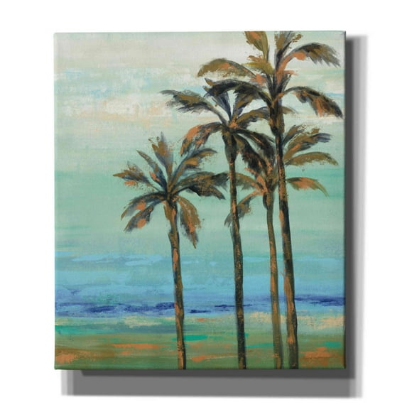 Epic Graffiti 'Copper Palms I' by Silvia Vassileva, Canvas Wall Art, 26"x30"
