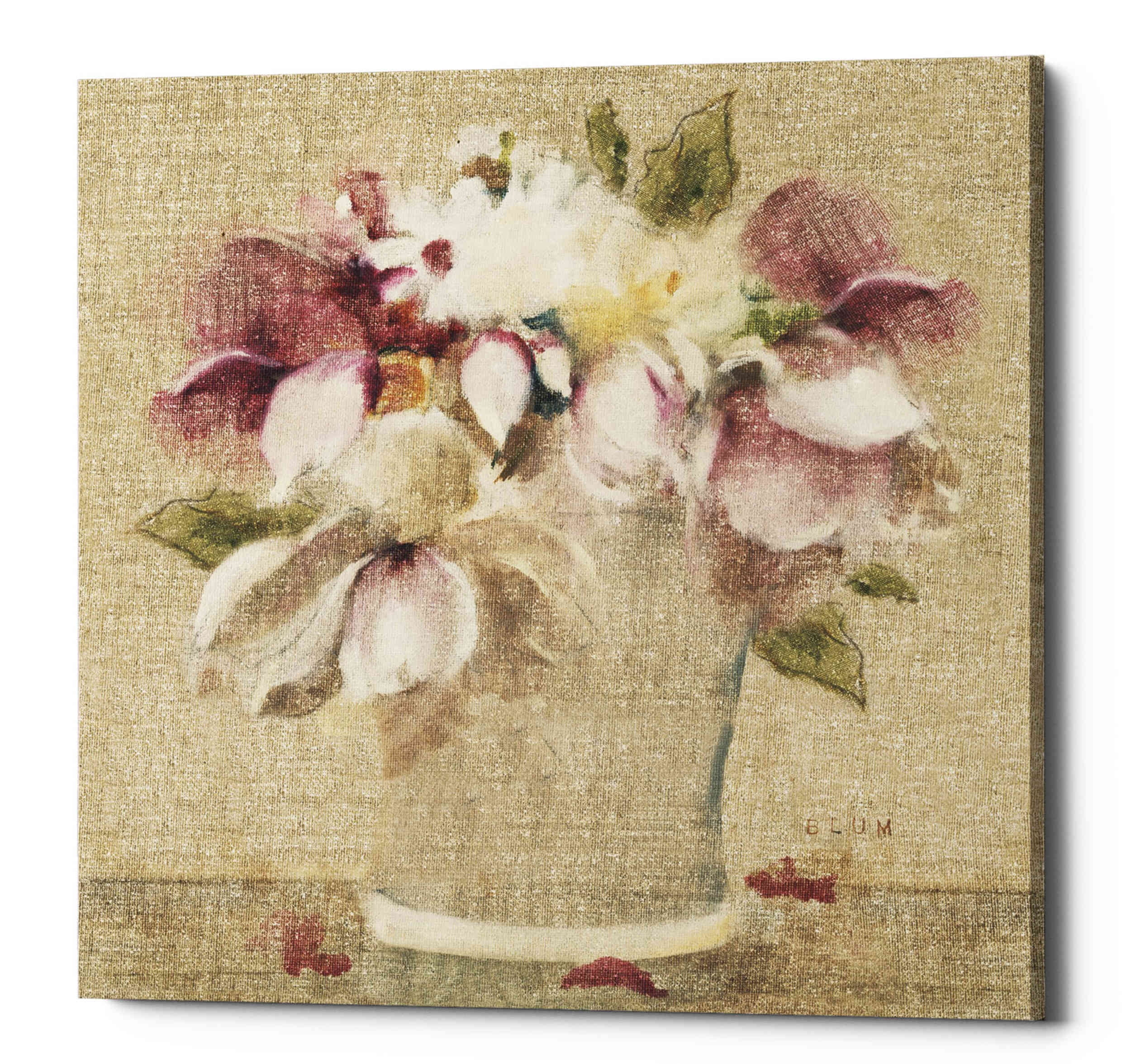 Cottage Bouquet II Floral Canvas Wall Art 26" x 26"