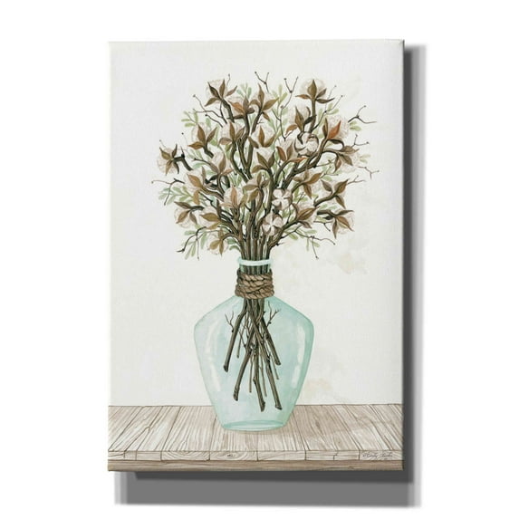 Epic Graffiti 'Cotton Bouquet' by Cindy Jacobs, Canvas Wall Art, 18"x26"