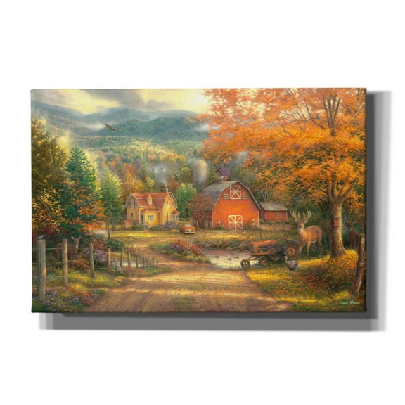 Epic Graffiti 'Country Roads Take Me Home' by Chuck Pinson, Canvas Wall Art, 60"x40"