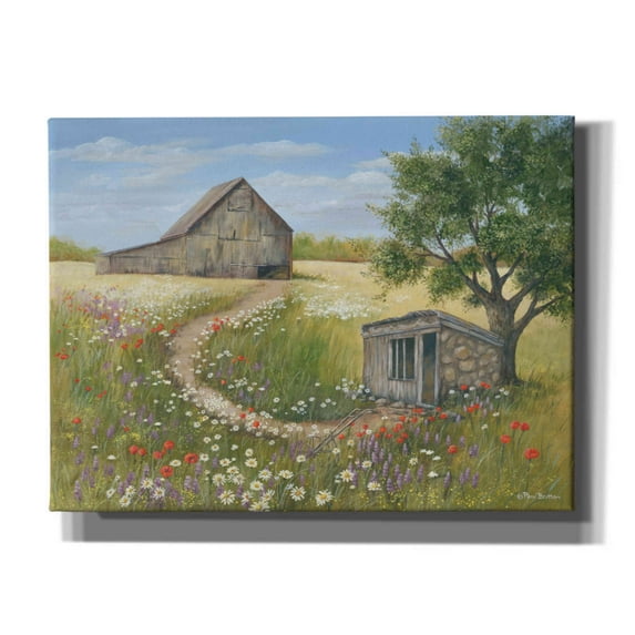 Epic Graffiti 'Country Wildflowers II' by Pam Britton, Canvas Wall Art, 16"x12"