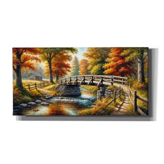 Epic Graffiti 'Countryside Bridge' by Rey Klimt Canvas Wall Art, 24" x 12"