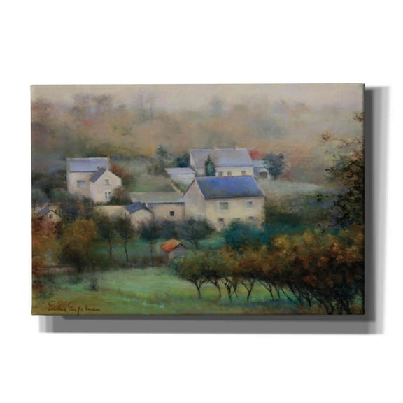 Epic Graffiti 'Countryside Hamlet' by Esther Engelman, Giclee Canvas Wall Art, 26"x18"