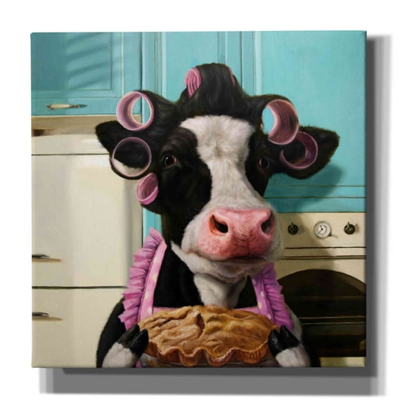 Epic Graffiti 'Cow Pie' by Lucia Heffernan, 26"x26"