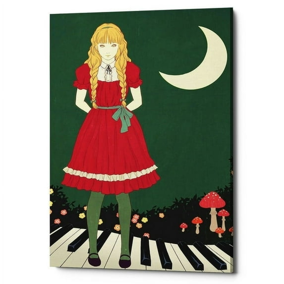 Epic Graffiti "Crescent Moon" by Sai Tamiya, Giclee Canvas Wall Art 26" x 40"