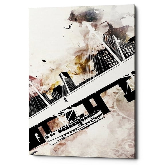 Epic Graffiti  "Crossing 2" by Jonathan Lam, Giclee Canvas Wall Art, 18"x26" - 18" x 26"